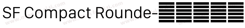 SF Compact Rounde字体转换